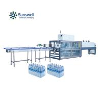 Máquina de envoltura automática de botellas de PET de agua pura de alta eficiencia para bebidas gaseosas