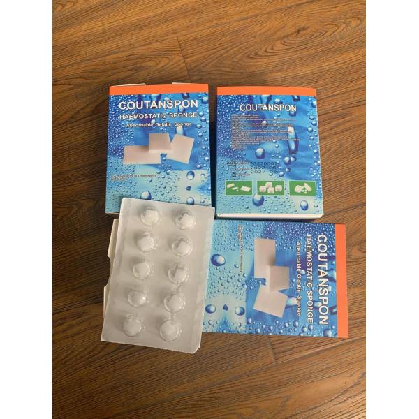Medical dental hemostatic sponge absorbable gelatin sponge