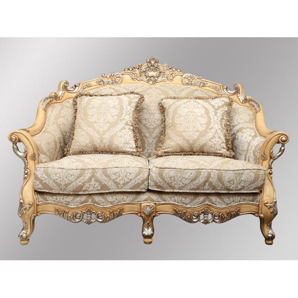 Champagne 4pcs Empire Royal Classical Sofa Set Vintage 3 Seater Sofa Suites