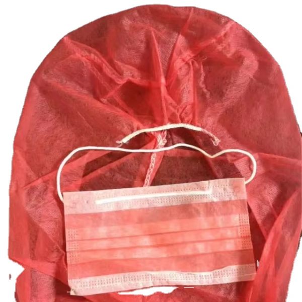 Disposable Balaclava Hood With Face Mask Dustproof Space Cap PP Astro Hood Bouffant Cap Hair Net Head Cover Spray Hats