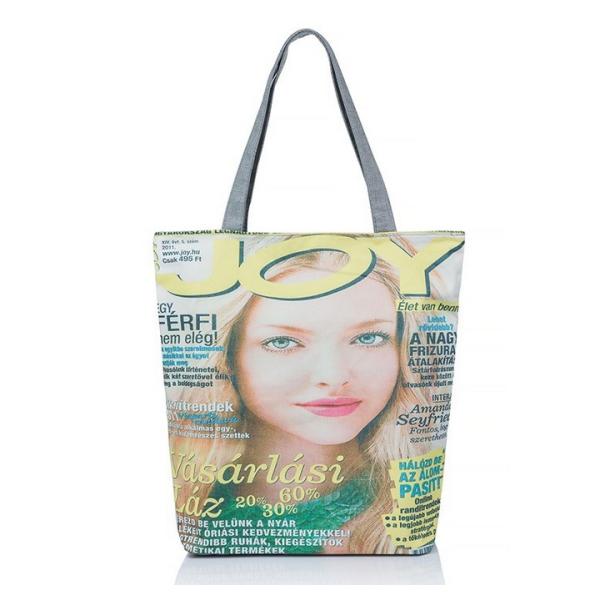 New female beauty magazine printed canvas shoulder bag woman