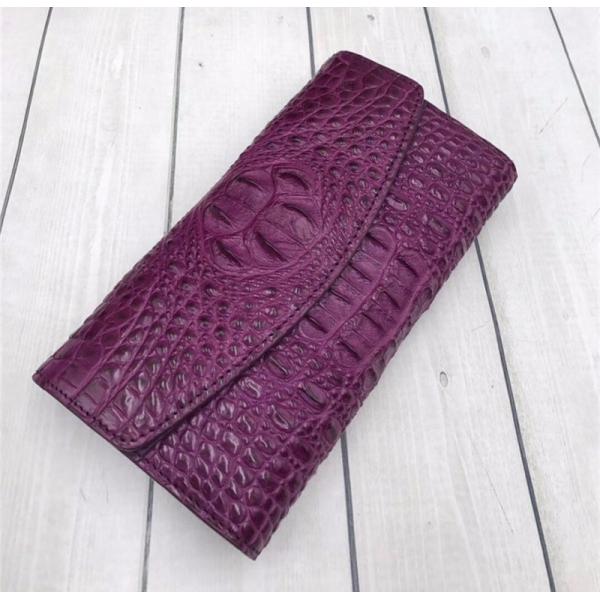 Authentic True Crocodile Skin Women's Long Chic Wallet Female Card Holders Exotic Real Alligator Leather Lady Clutch