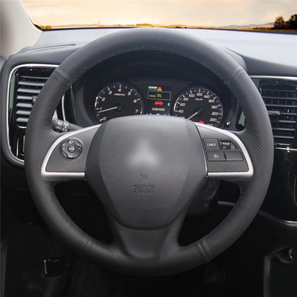 Accessories Artificial Leather Steering Wheel Cover for Mitsubishi Outlander Mirage ASX L200 2012 2013 2014 2015 2016