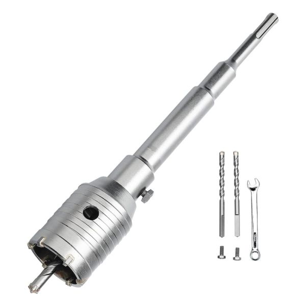 55mm Wall Hole Saw Kit | Heavy-Mass Cylinder for Precision Refrigerant Pass-Throughs