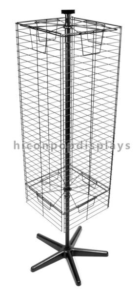 Black Square Hanging Necklace Display Stand Accessories In Store