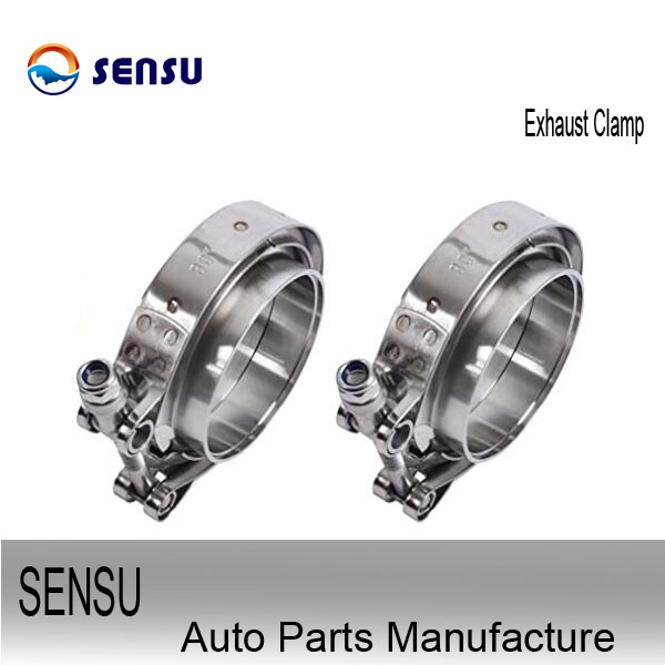 High Tension SS201 Stainless Steel Exhaust Pipe Clamp 1.50inch Easy Insullation