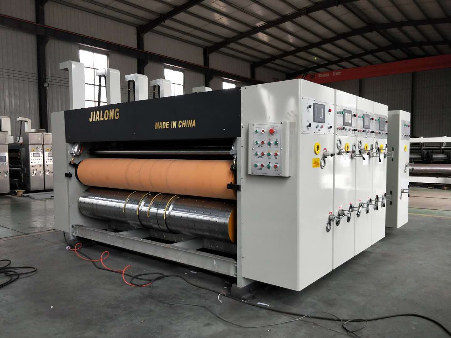 Flexo 1-6colors гофрировало коробку доставки пиццы печатной машины коробки автоматическую высокоскоростную делая машину