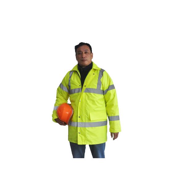 Высокие куртки работы зимы видимости, сверхмощные куртки зимы 300Д Оксфорда отра