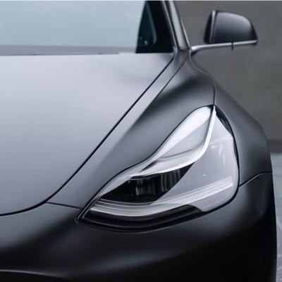 190.5 Microns TPU preto mate 7.5mil 1.52m X 15m filme de proteção de tinta mate