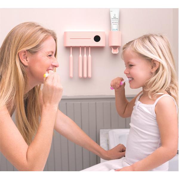 No Perforation DC5V 270nm UV Toothbrush Sterilizer Holder