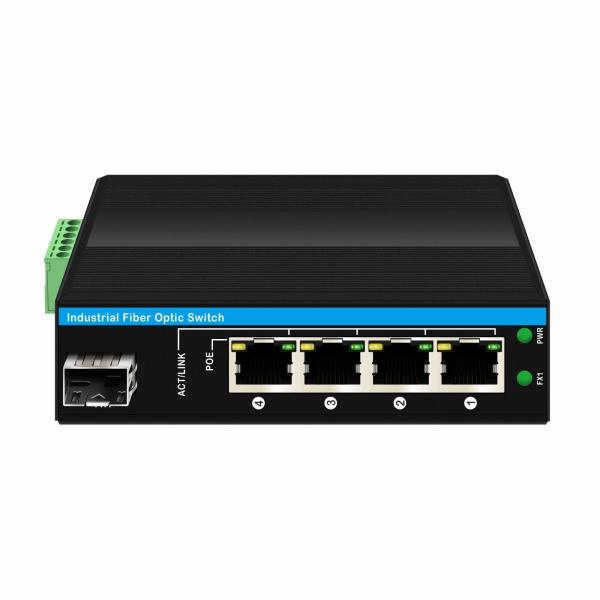 5 Port Gigabit Unmanaged POE Switch DC48-52V Power Supply Ethernet Switch For Outdoor Use