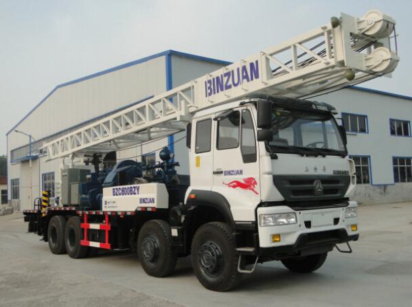 truck mounted mobile drilling rig 600m full hydraulic water well drilling rig
