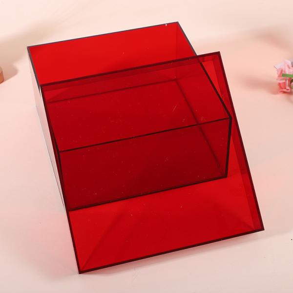 1mm 10mm  Frosted Red Acrylic Sheet Perspex Plate 4ft X 8ft For Table Top
