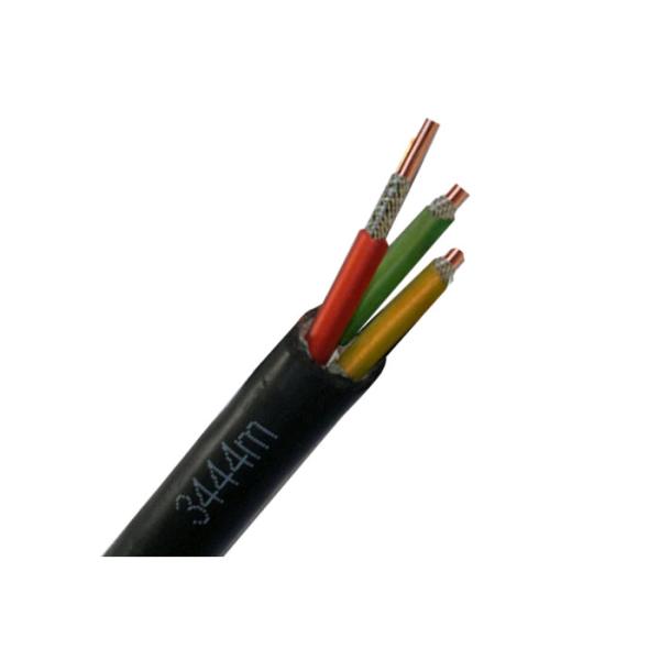 Three Cores 450V / 750V Fire Resistant Cable Mica Tape PE Insulation PVC Sheath FR Cable