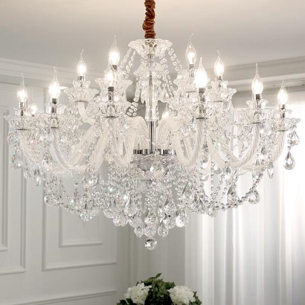 JYLIGHTING Lampes Suspendues Modernes Lustre en Cristal de Luxe Lampe Suspendue en Cristal pour Salon Pas encore d'avis certifié