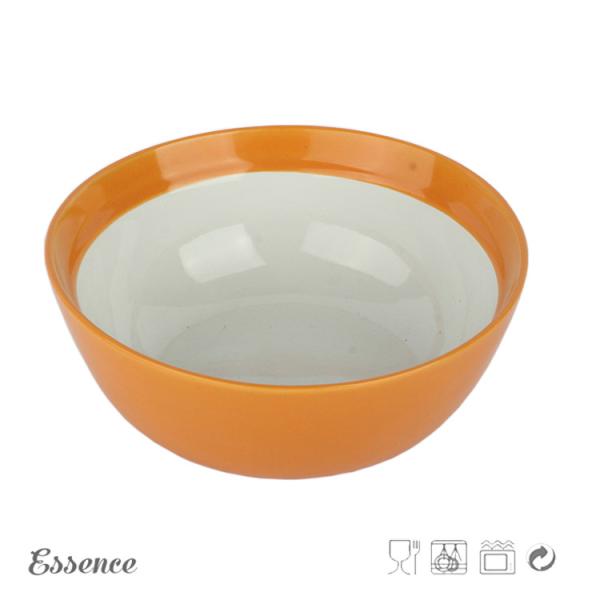 6 Inch Ceramic Cereal Bowls Durable Glossy Color Glaze Eco Friendly