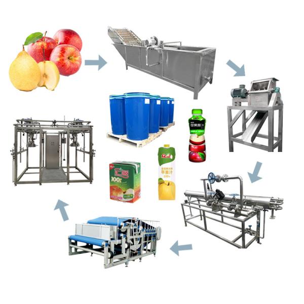 Apple Processing Line Multifunctional NFC Juice Concentrate Juice Beverage Production Line