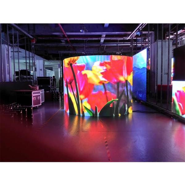 Outdoor Flexible LED Display Screen 4mm Pixel Pitch Multicolor