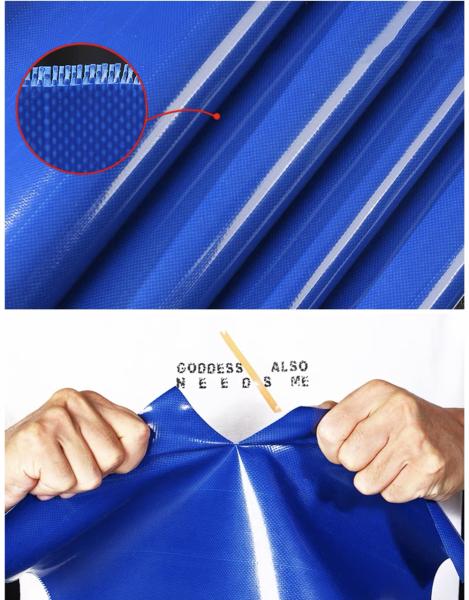 Customized Logo PVC Laminated Fabric Sheet Anti UV PVC Fabric 300gsm-1000gsm