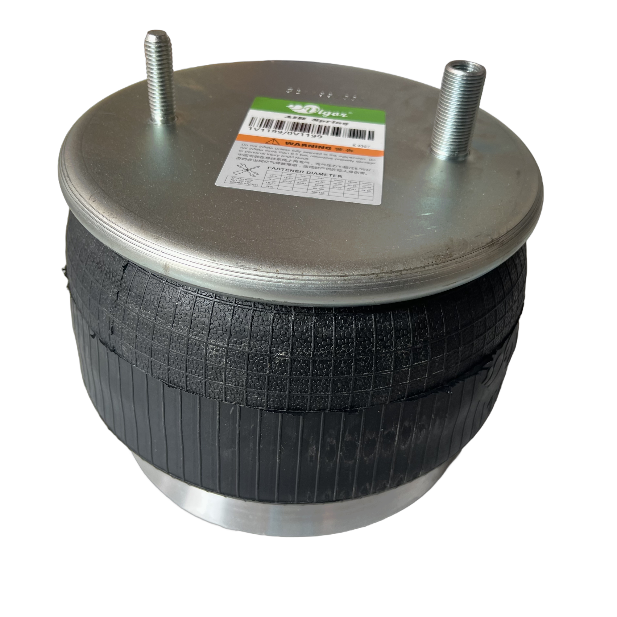 Xiamen King Long Bus Air Shock Absorber Spring IP67 2M Cycle 1000h Salt Spray