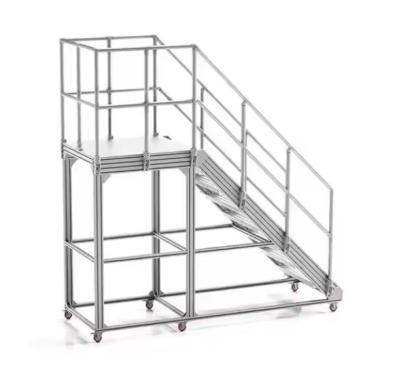 Custom Industrial Aluminum Working Platforms Airport Aerial Maintenance Platform