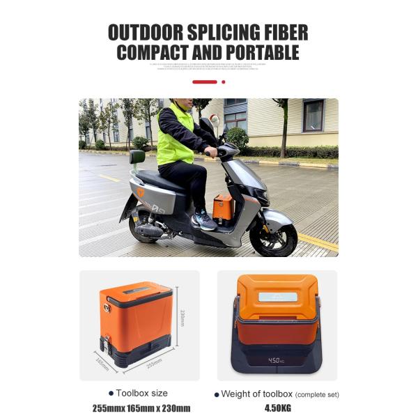 AI-10A Fiber Optic Fusion Splicer 6 Motors FTTH Melting Machine