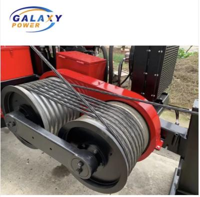2x70kN Hydraulic Cable Puller Tensioner Machine For Overhead Power Line Stringing