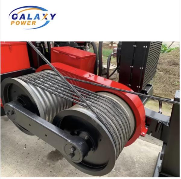 2x70kN Hydraulic Cable Puller Tensioner Machine For Overhead Power Line Stringing