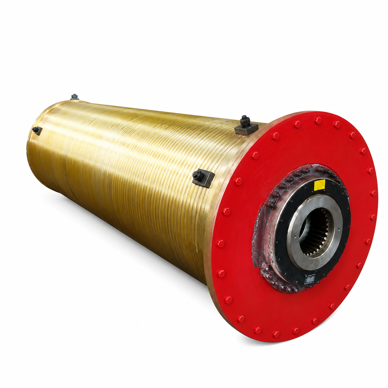 Heavy-Duty Fabricated Steel Wire Rope Drum with Precision Grooving for 32T Overhead Cranes