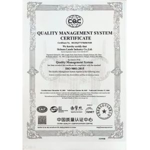 SICHUAN LANDE INDUSTRY CO., LTD Certifications