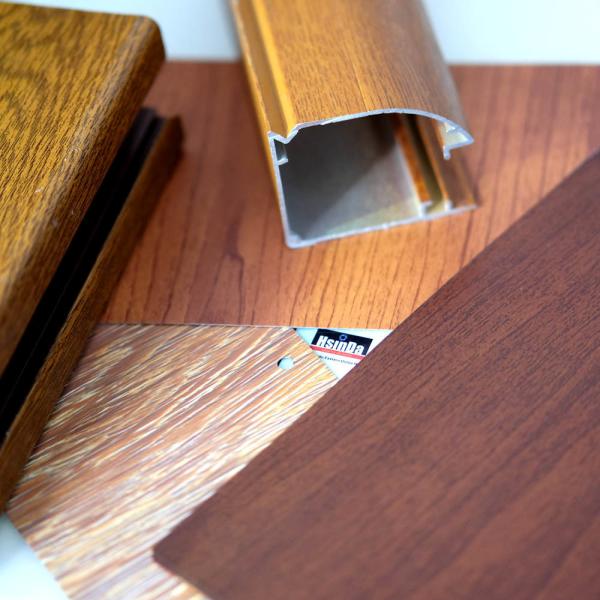 Термореактивное деревянное покрытие порошка зерна, финиш зерна сопротивления масла алюминиевый деревянный