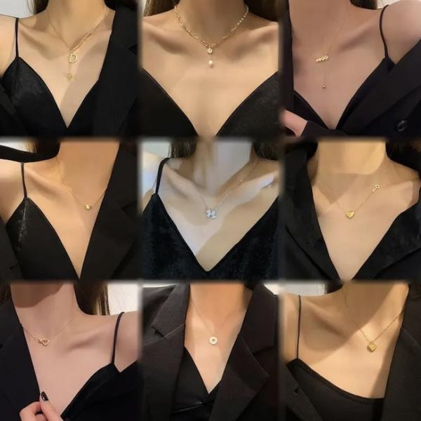 ISO женские ожерелья из нержавеющей стали женские модные ожерелья OEM