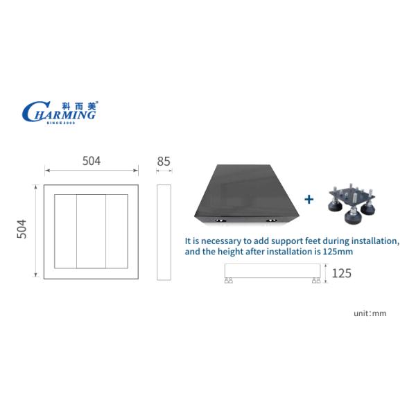 Load Capacity  500KG Dance Floor Tempered P3.91 Glass Dance Floor Rapid Packaging Technology
