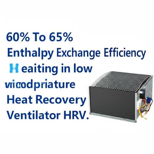 Eficiencia de entalpia del 60-65% Ventilador de recuperación de calor HRV