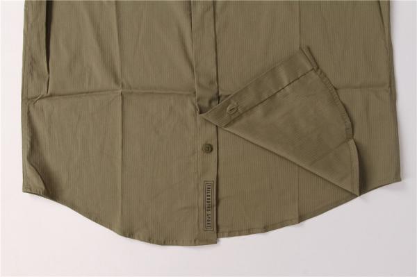 Solid Color Business Men'S Casual Stretch Shirts 59% Cotton 35% Nylon