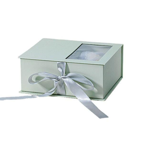 Premium Windowed Box Wedding Favor Packaging Acetate Viewing Panel Customizable Gift Presentation