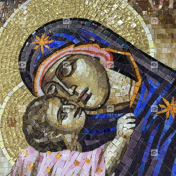 Мозаичная плитка Картинное искусство Стенная роспись Ресторан Гостиная Жилая комната Внутреннее украшение стены Стенная роспись Мозаика