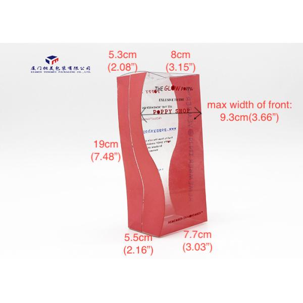 Vase Shape Custom Plastic Box Packaging Pink Color Unique Design For Gifts