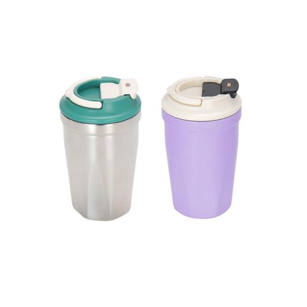 Customized Color 420ml Double-wall Thermal Mug for Outdoor Travel and Coffee Drinkers