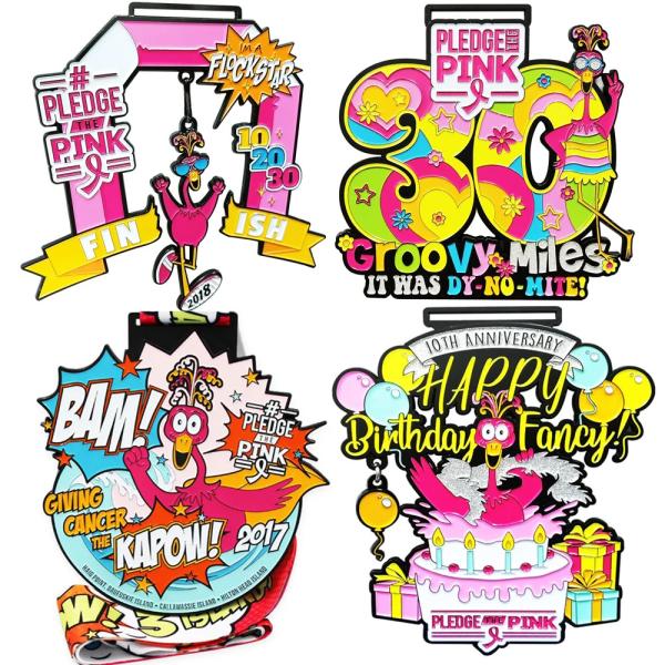 Médaille de médaille personnalisée Médaille métallique Gold Triathlon Finisher Marathon Grands médailles sportives de course