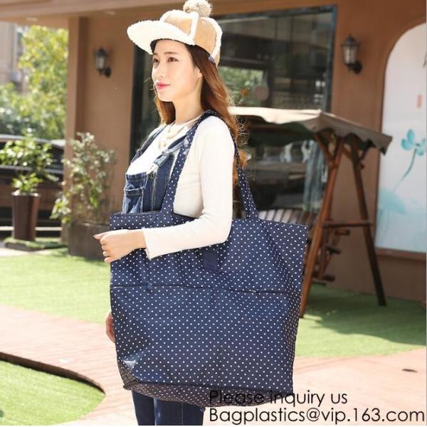 Pink Color Nylon Waterproof Handbag Large Capacity Carry-on Bag Durable Multifunction Bag Portable Women Bag