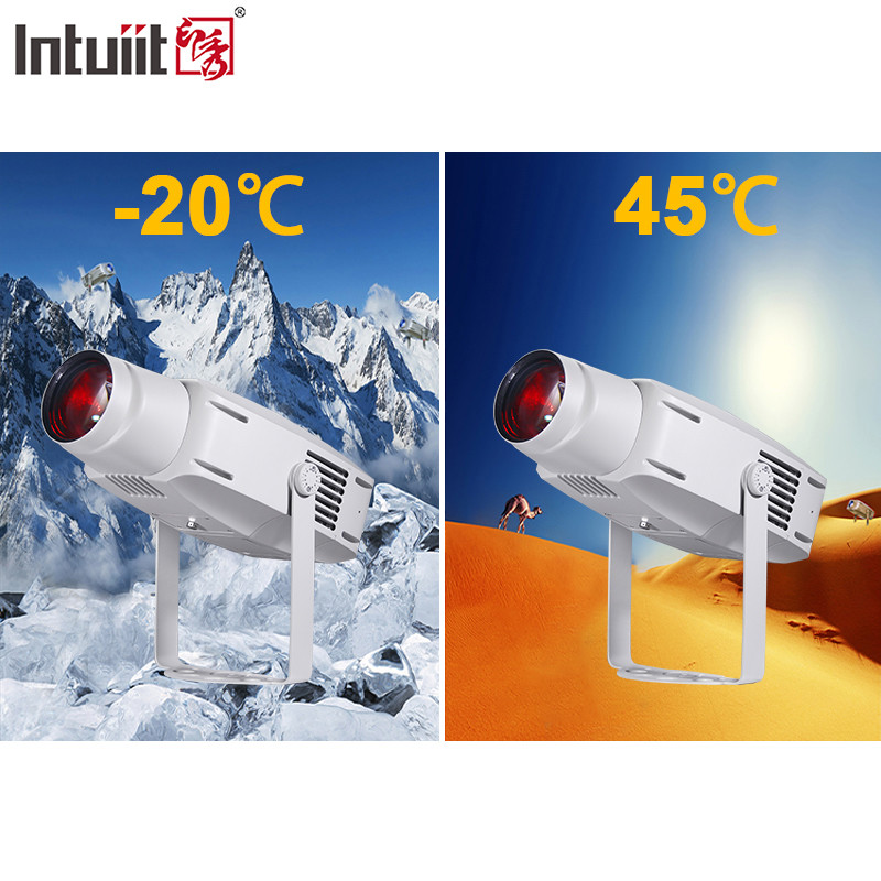 Настроенный логотип Наружные фасадные фонари IP65 водонепроницаемый 200W Led RGBW вращающийся проектор Gobo Gobo Light