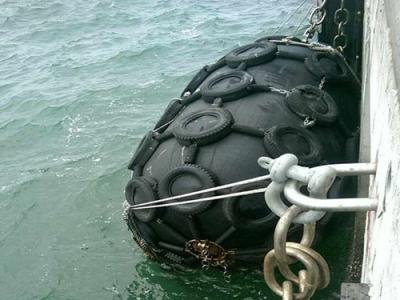 Corrente inflável de Marine Rubber Fender Aircraft Tyre dos cais L5500 de D2500 X