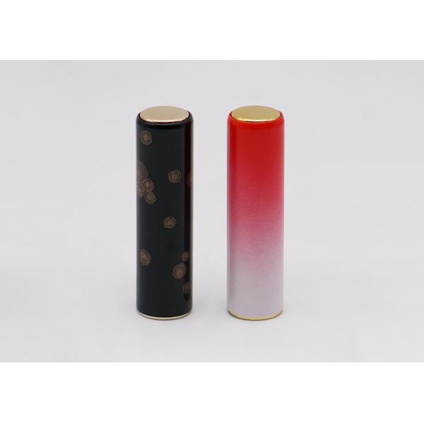 Press Open Hot Stamping Biodegradable Lipstick Tubes Magnet Design
