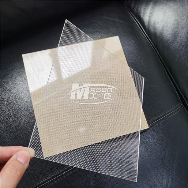 3mm 4mm 6mm Laser Dotted Acrylic Light Guide Plate LED LGP For LED Panel Light