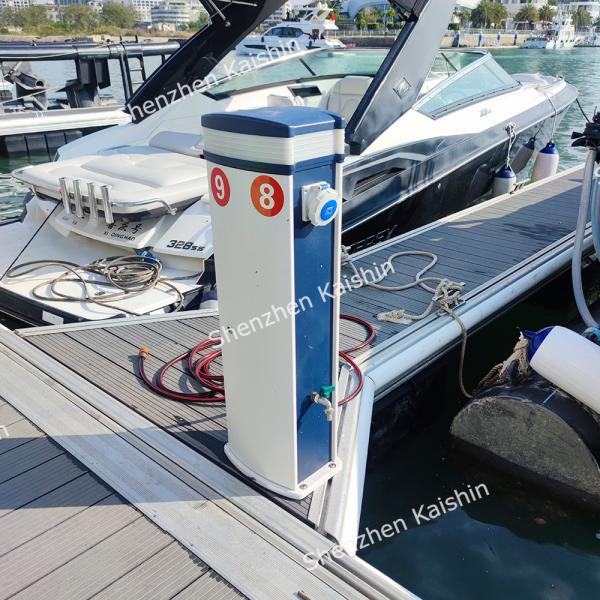 Marine Aluminum Floating Dock Gangway WPC Decking 500mm Freeboard