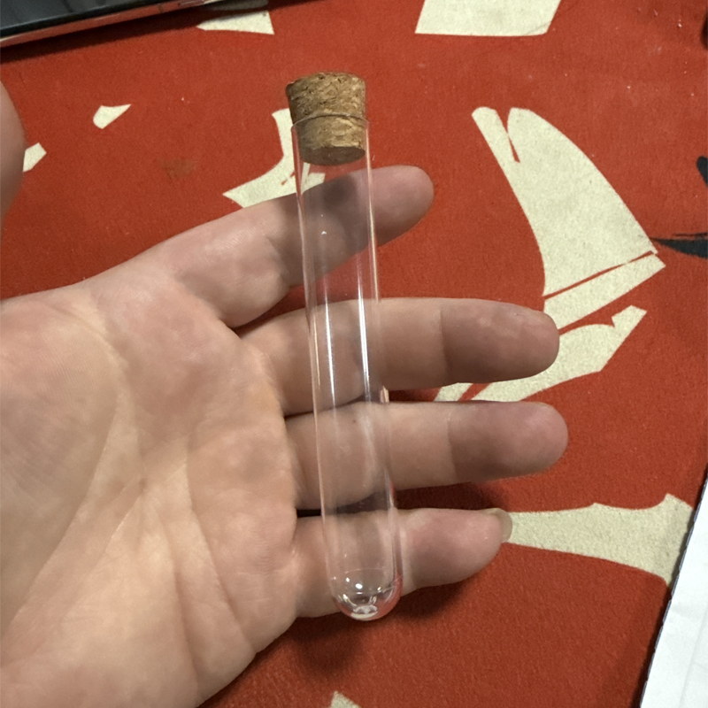 Bulk Food Grade Plastic Test Tubes Candy Bath Salt Packaging Test Tubes with Cork Stopper