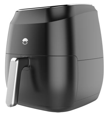 Multifunction 4L Healthy Air Fryer Plastic Material Black Color With Big Screen