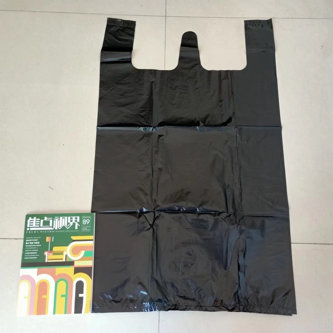 Outdoor or Public Place T-Shirt Biodegradable Rabbish Bag with Eco-friendly Material