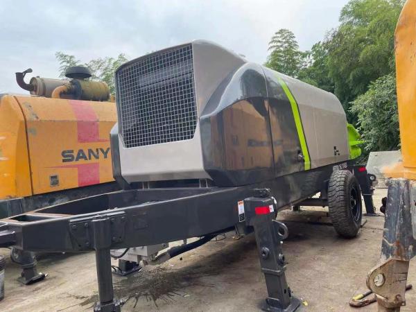 6800x2200x2700mm Used Concrete Trailer Pump Refurbished Shacman Concrete Machinery